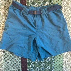 Columbia belted nylon shorts